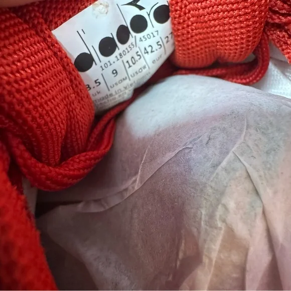 Diadora N92 Cherry Red Men's 9 Women’s 10.5 Running Classic Sneaker New‎